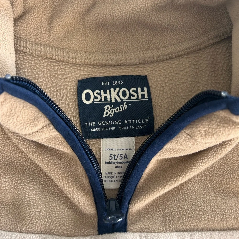 Toddler OshKosh B’gosh pullover quarter zip sweater, 5T